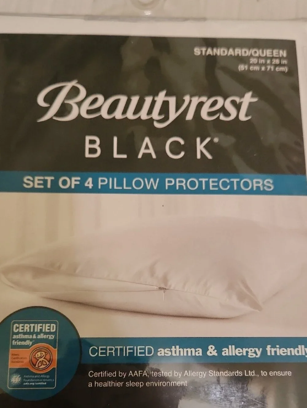 Beautyrest, White Pillow Protectors - Set of 4
